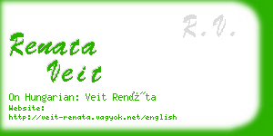 renata veit business card